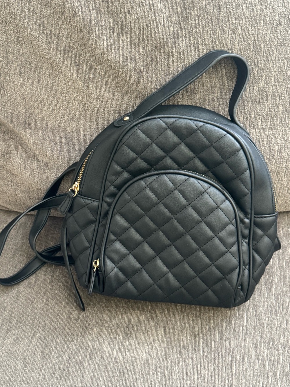 Quilted Black Women's Backpack Bag - Stylish Everyday Carry